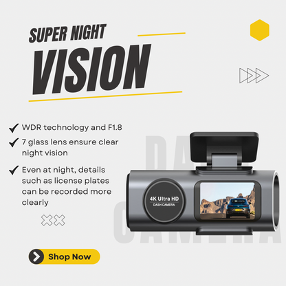 4K Car Dash Camera